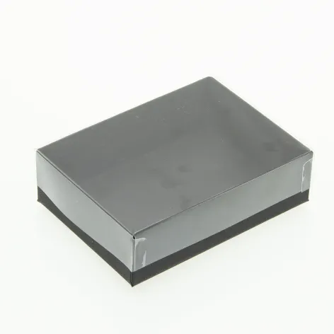 6 Choc Board Base & Clear Lid; Black